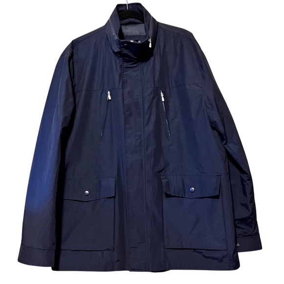Dressmann Other - Dressmann Mens Navy Blue Field & Rain Parka Jacket